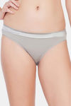 Soie Low Rise Half Coverage Bikini Panty (Pack of 2) - Black Silver Grey — thumbnail 2